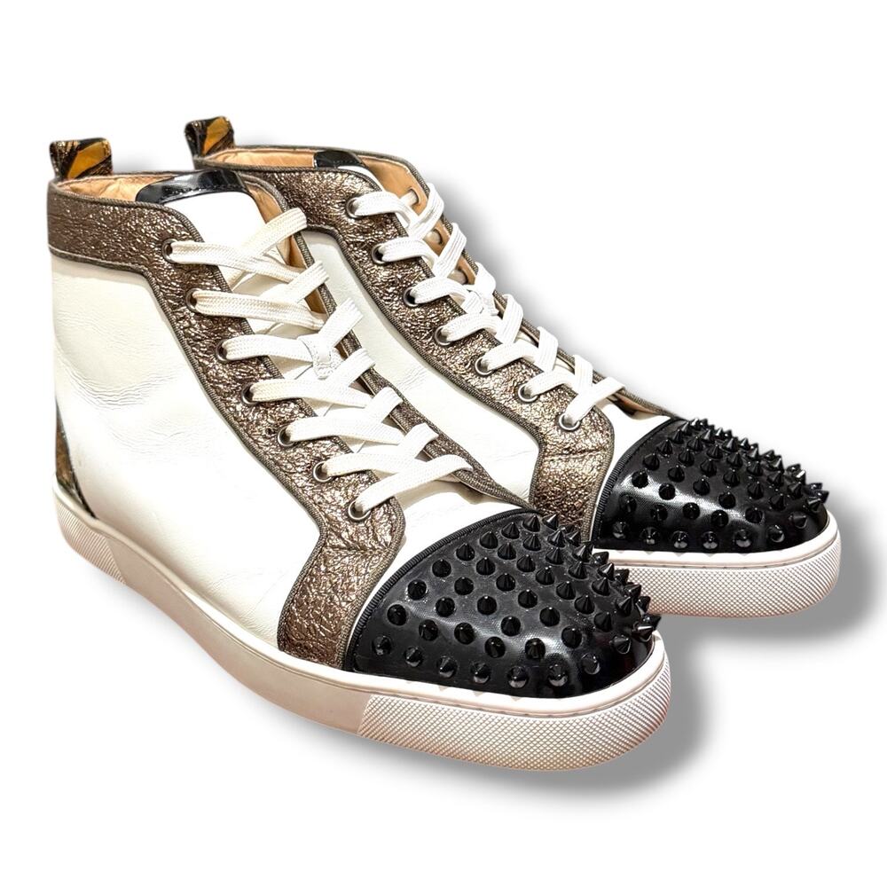 Christian Louboutin Louis Spikes High-Top Sneakers ‘Bronze’ | Size 45.5(12.5US)